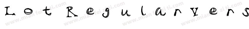 Lot RegularVersion 1000字体转换
